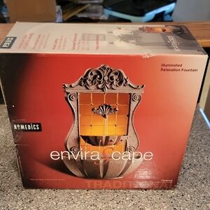 Homedics EnviraScape Illuminated Fountain - Black and Orange